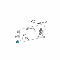 OEM 2006 Toyota Camry Lower Hinge Diagram - 68770-33030