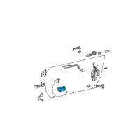 OEM 2006 Toyota Camry Handle, Inside Diagram - 69206-AA030-B1