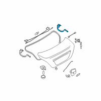 OEM 2011 Nissan Versa Hinge Trunk RH Diagram - 84400-ED430