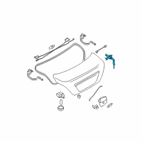 OEM 2011 Nissan Versa Cylinder-Trunk Lid Lk Diagram - 84660-EL40B