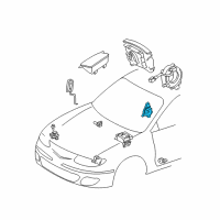 OEM 2003 Toyota Solara Side Sensor Diagram - 89860-06010