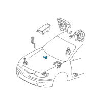 OEM 2002 Toyota Camry Side Sensor Diagram - 89865-33020