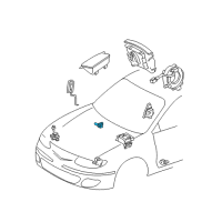 OEM 2000 Toyota Solara Side Sensor Diagram - 89865-33020