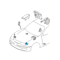 OEM Lexus ES300 Sensor, Air Bag, Front LH Diagram - 89174-39065