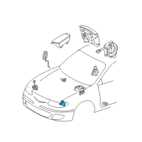 OEM 2000 Toyota Solara Front Sensor Diagram - 89174-39065