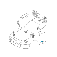 OEM 2003 Toyota Solara Side Sensor Diagram - 89835-33020
