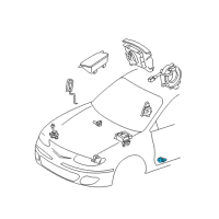 OEM 1999 Toyota Solara Side Sensor Diagram - 89835-33020