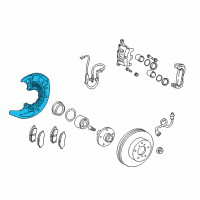 OEM Toyota Venza Dust Shield Diagram - 47704-0T010