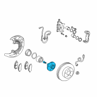 OEM Toyota Sienna Hub Diagram - 43502-08030