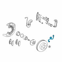 OEM 2018 Toyota Sienna Brake Hose Diagram - 90947-A2097