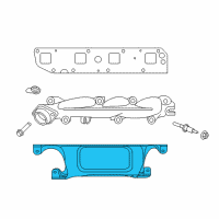 OEM Ram 1500 Shield-Exhaust Manifold Diagram - 53032968AF