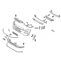 OEM 2021 Hyundai Kona Electric Lamp Assembly-Rear R/REFL, LH Diagram - 92407-K4200