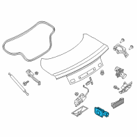 OEM Ford Fiesta Trunk Lid Switch Diagram - 1L2Z-14018-AC