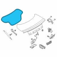 OEM 2022 Ford Mustang Weatherstrip Diagram - FR3Z-6343720-A