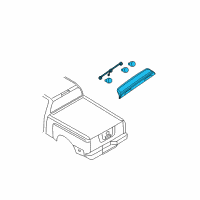 OEM Nissan Titan Lamp Assembly-Stop, High Mounting Diagram - 26590-7S200