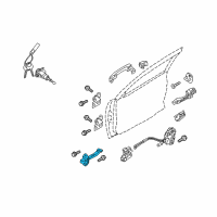 OEM Kia Checker Assembly-Front Door Diagram - 793801M000