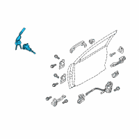 OEM 2012 Kia Forte Door Key Sub Set, Left Diagram - 819701MA00