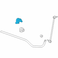 OEM 2013 Chevrolet Camaro Stabilizer Bar Bracket Diagram - 22757041