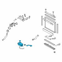 OEM 2014 Lexus LS460 Reserve Tank Assembly, R Diagram - 16470-38081