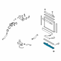 OEM 2014 Lexus LS600h Tank Assembly, Radiator Diagram - 16460-38201