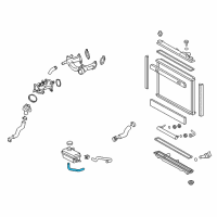 OEM Lexus LS460 Hose, Reserve Tank O Diagram - 16566-38040