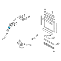 OEM 2014 Lexus LX570 Gasket, Water Inlet Housing, NO.2 Diagram - 16326-38010