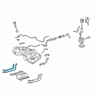 OEM 2008 Lexus IS350 Band Sub-Assembly, Fuel Diagram - 77601-53020
