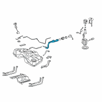 OEM 2010 Lexus IS250 Pipe Sub-Assy, Fuel Tank Filler Diagram - 77201-53090