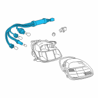 OEM 2002 Toyota MR2 Spyder Cord, Rear Combination Diagram - 81555-17150