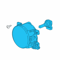 OEM Foglight Unit, Driver Side (Coo) Diagram - 33951-TY0-305