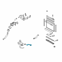 OEM 2009 Lexus LS460 Hose(For Radiator Reserve Tank) Diagram - 16567-38010