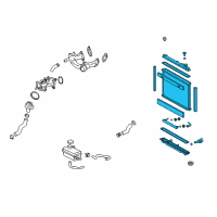 OEM 2010 Lexus LS600h Radiator Replacement Diagram - 16400-38200