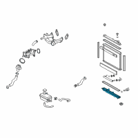 OEM 2009 Lexus LS600h Tank Assembly, Radiator Diagram - 16460-38200