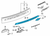 OEM 2021 Chevrolet Tahoe Applique Diagram - 84742603