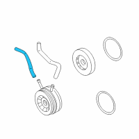 OEM Honda Insight Hose, Outlet Oil Warmer Diagram - 19522-PHM-E00