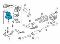 OEM 2016 Honda Civic Cover Comp, Conver Diagram - 18181-5BA-A00