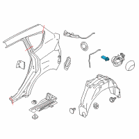OEM 2015 Ford C-Max Latch Diagram - DM5Z-9928610-A