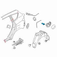 OEM 2014 Ford Fusion Latch Diagram - DM5Z-9928610-A