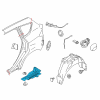 OEM 2014 Ford Escape Side Cover Diagram - AV6Z-3811779-A