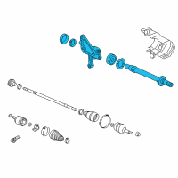 OEM 2006 Honda Accord Shaft Assembly, Half Diagram - 44500-SDP-A00