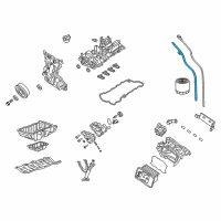 OEM 2021 Jeep Wrangler Tube-Engine Oil Indicator Diagram - 68280700AA