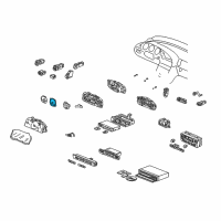 OEM 1999 Acura TL Speedometer Assembly Diagram - 78120-S0K-A01