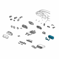 OEM Acura Control Assembly, Automatic Air Conditioner (Chamois Gray No. 3) Diagram - 79600-S0K-A42ZA