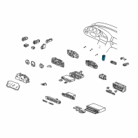 OEM 2004 Honda Odyssey Switch Assembly, Heated Seat (L) Diagram - 38535-SZ3-A01