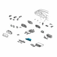 OEM 2002 Acura TL Computer Assembly, Automatic Air Conditioner Diagram - 79610-S0K-A22