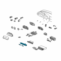 OEM 2002 Acura TL Switch Assembly, Mode Control (Chamois Gray No. 3) Diagram - 79620-S0K-A41ZA