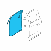 OEM 2015 Ford F-150 Door Weatherstrip Diagram - FL3Z-1825325-B