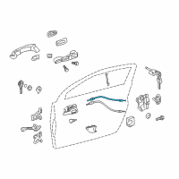 OEM 2012 Scion iQ Lock Cable Diagram - 69710-74011