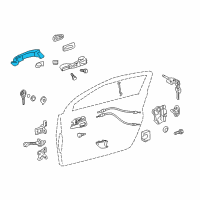 OEM 2015 Toyota Prius V Handle, Outside Diagram - 69211-74020-D1