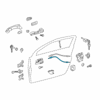 OEM 2015 Scion iQ Lock Cable Diagram - 69750-74030